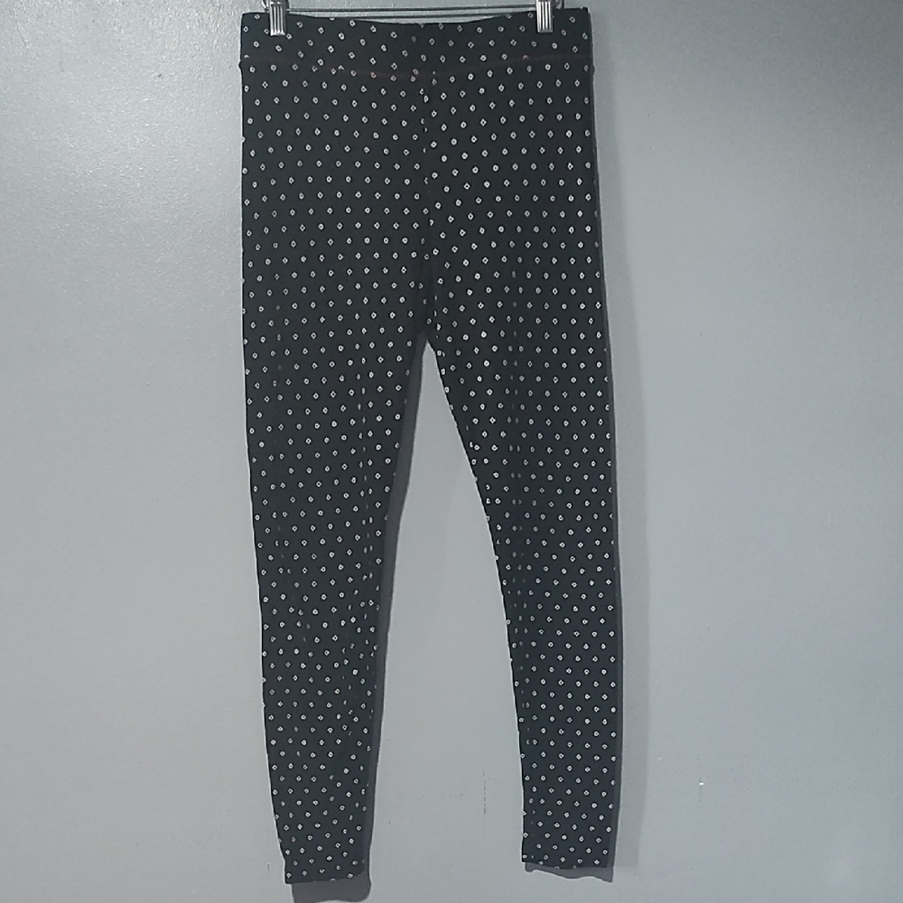 Women's Climate Right Black Polka Dot Pajama Pants Size Medium